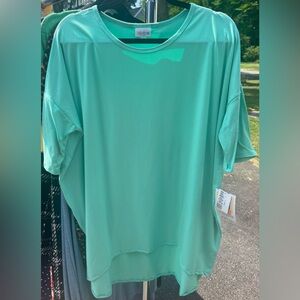 LuLaRoe Mint Green Irma Short Sleeve T-Shirt